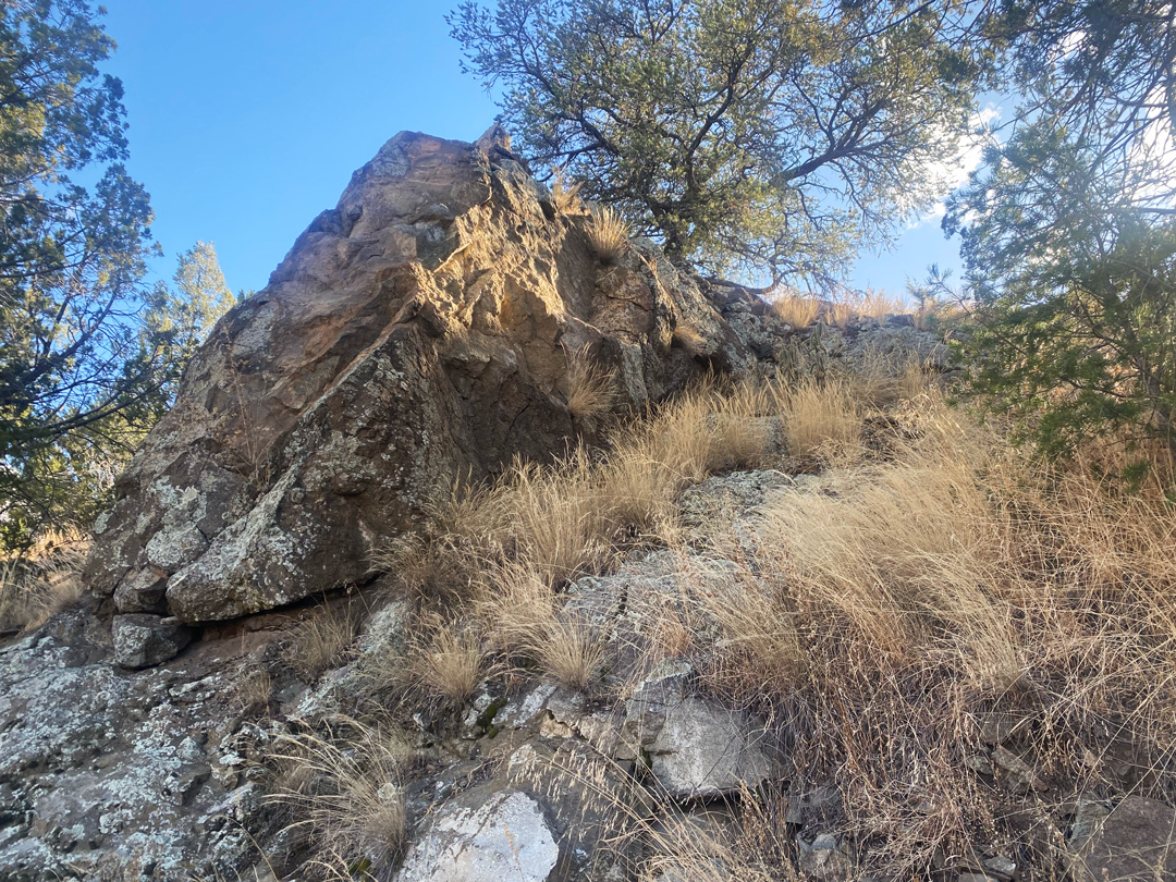 a stone outcrop