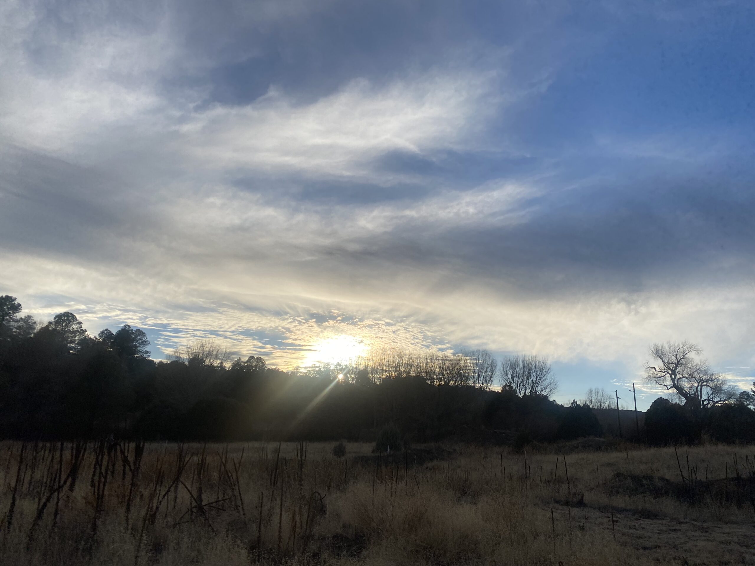 dramatic sky on a stormy-sunny day