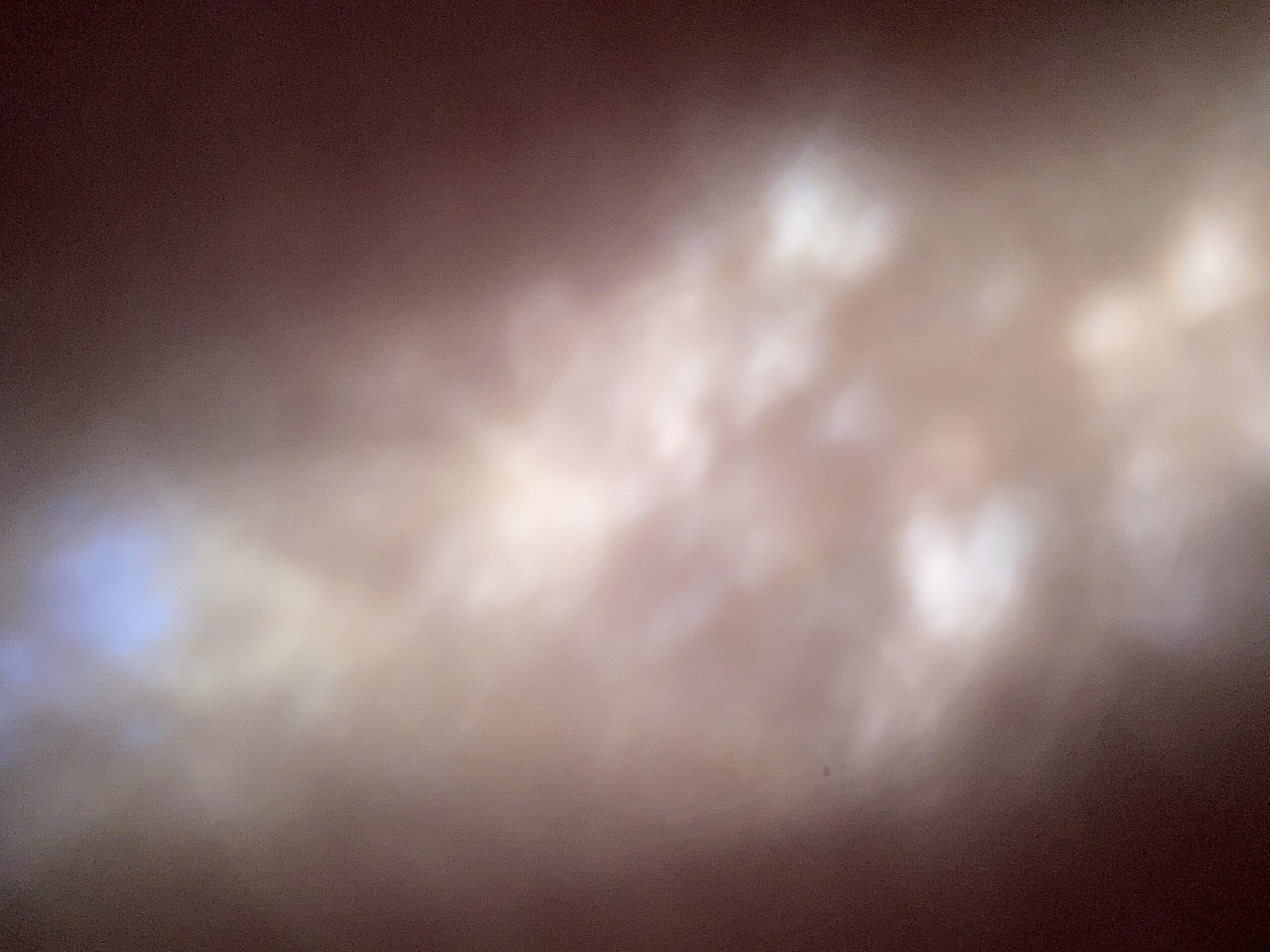 a blurry photo in my phone looks like fireworks